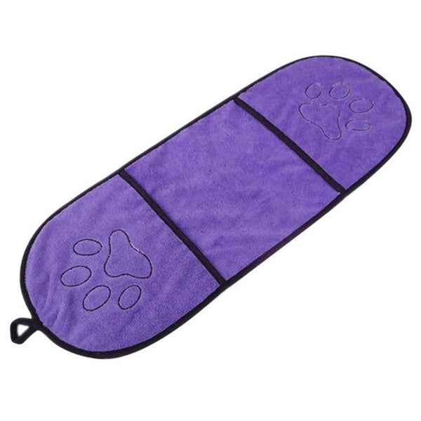 Pet Dog Bath Towel Ultra-absorbent Microfiber Super Absorbent Pet Drying Towel Blanket With Pocket  for Small Medium Large Dogs