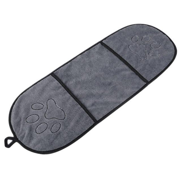 Pet Dog Bath Towel Ultra-absorbent Microfiber Super Absorbent Pet Drying Towel Blanket With Pocket  for Small Medium Large Dogs
