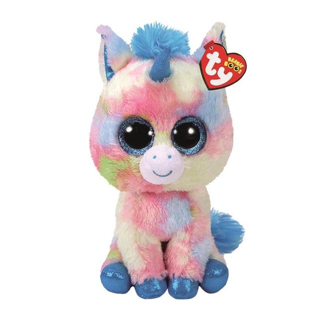 Ty Beanie Boos Plush Toy Owl Penguin Dog Giraffe Cat Raccoon Sheep Bat Cattle Plush Animal Toy Gift for Children 15cm