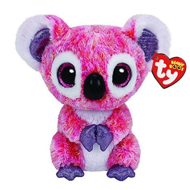Ty Beanie Boos Plush Toy Owl Penguin Dog Giraffe Cat Raccoon Sheep Bat Cattle Plush Animal Toy Gift for Children 15cm