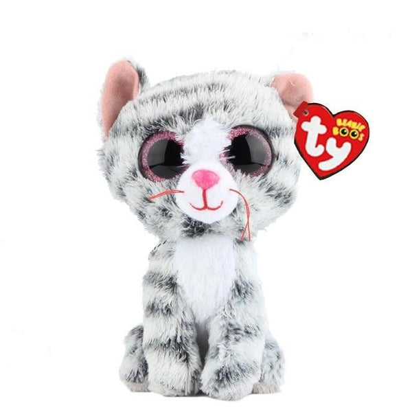 Ty Beanie Boos Plush Toy Owl Penguin Dog Giraffe Cat Raccoon Sheep Bat Cattle Plush Animal Toy Gift for Children 15cm