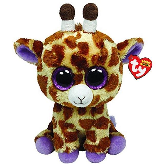 Ty Beanie Boos Plush Toy Owl Penguin Dog Giraffe Cat Raccoon Sheep Bat Cattle Plush Animal Toy Gift for Children 15cm