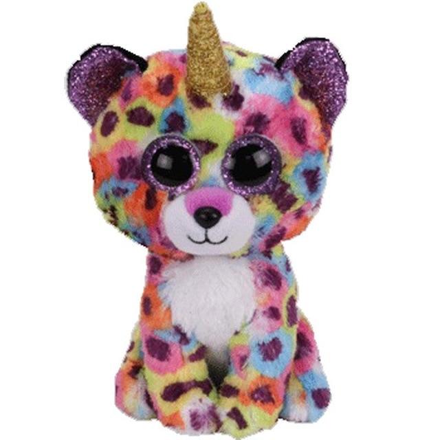 Ty Beanie Boos Plush Toy Owl Penguin Dog Giraffe Cat Raccoon Sheep Bat Cattle Plush Animal Toy Gift for Children 15cm