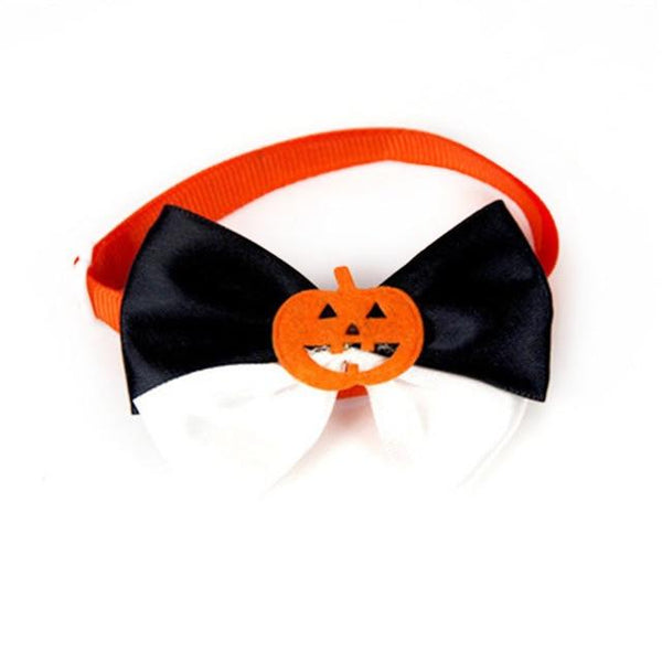 Pet Cosplay Supplies Halloween Black Bat Wings and pumpkin Witch Skull Tie for Dog Cat Funny Cosplay Costume Accessories