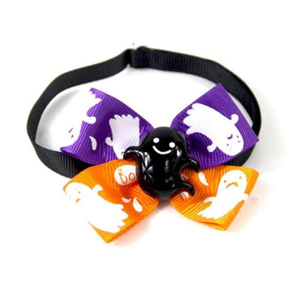 Pet Cosplay Supplies Halloween Black Bat Wings and pumpkin Witch Skull Tie for Dog Cat Funny Cosplay Costume Accessories