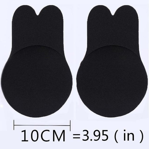 1 Pair Rabbit Bra Intimates Lift Tape Silicone Adhesive Bra Nipple Cover Push Up Breast Underwear Accessories For Party Dress