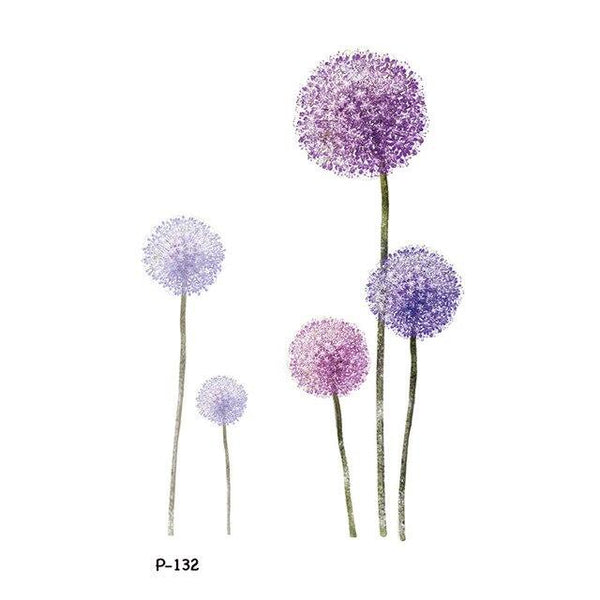Wyuen Flower Waterproof Temporary Tattoo Stickers for Women on The Body Art Blossom Fake Tattoo 9.8X6cm Translated Tatoo P-029