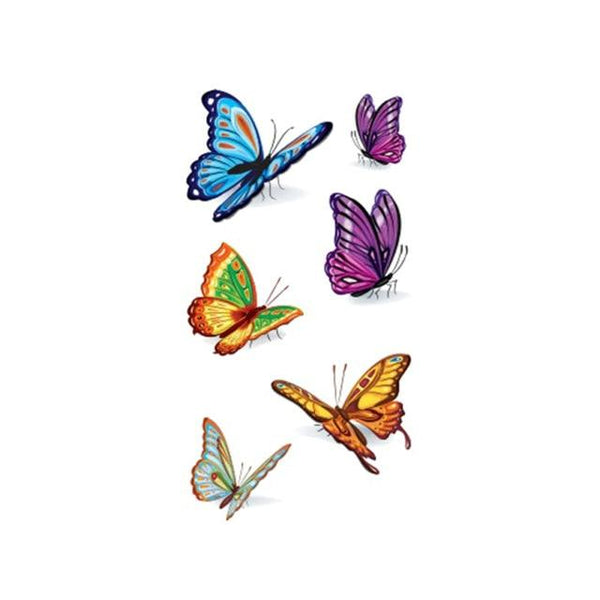 Wyuen Bird Temporary Tattoo for Adult  Waterproof Tatoo Stickers Body Art Beautiful 3D Butterfly Fake Tattoo for Women A-078