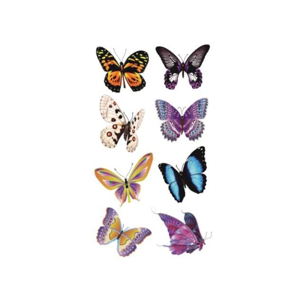 Wyuen Bird Temporary Tattoo for Adult  Waterproof Tatoo Stickers Body Art Beautiful 3D Butterfly Fake Tattoo for Women A-078