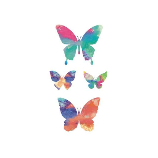 Wyuen Bird Temporary Tattoo for Adult  Waterproof Tatoo Stickers Body Art Beautiful 3D Butterfly Fake Tattoo for Women A-078