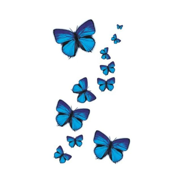 Wyuen Bird Temporary Tattoo for Adult  Waterproof Tatoo Stickers Body Art Beautiful 3D Butterfly Fake Tattoo for Women A-078