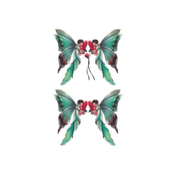 Wyuen Bird Temporary Tattoo for Adult  Waterproof Tatoo Stickers Body Art Beautiful 3D Butterfly Fake Tattoo for Women A-078