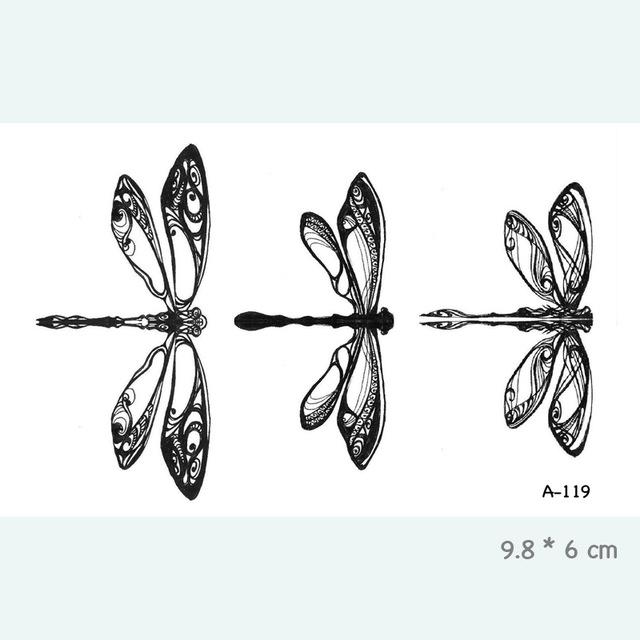 Wyuen Bird Temporary Tattoo for Adult  Waterproof Tatoo Stickers Body Art Beautiful 3D Butterfly Fake Tattoo for Women A-078