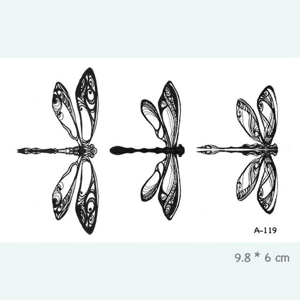 Wyuen Bird Temporary Tattoo for Adult  Waterproof Tatoo Stickers Body Art Beautiful 3D Butterfly Fake Tattoo for Women A-078