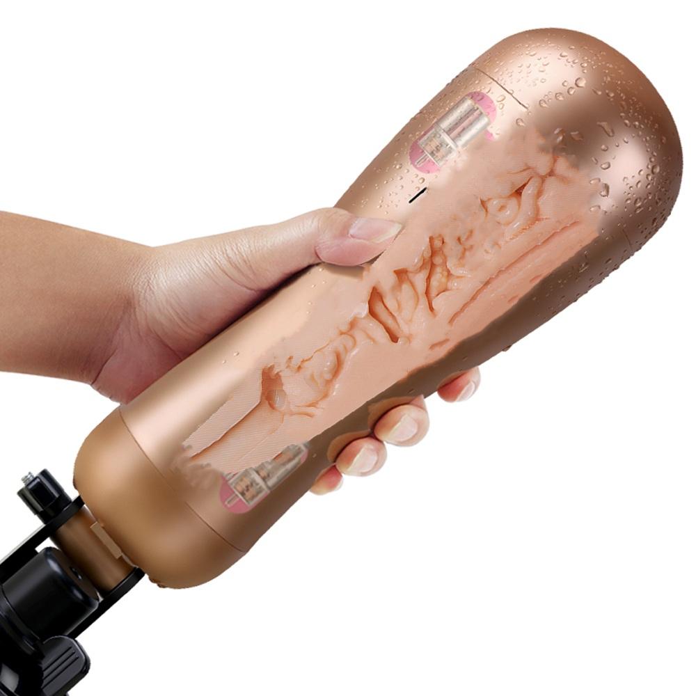 Voice Male Masturbator Artificial Vagina Real Pussy Handsfree Masturbation Cup Sex Toys for Men Suction Cup Vibrator Adults Toy