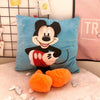 1pcs 35cm 3D Mickey Mouse And Minnie Mouse Plush Pillow Kawaii Mickey And Minnie Soft Cusion Gifts For Children