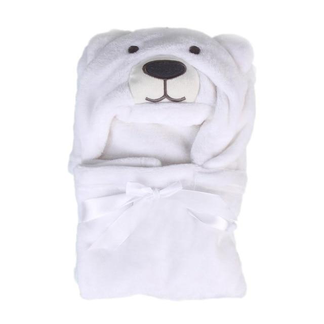 Newborn Baby Bathrobe Pajamas Cute Animal Cartoon Infants Kids Blanket Hooded Bathrobe Sleepers Toddler Comfortable Bath Towel