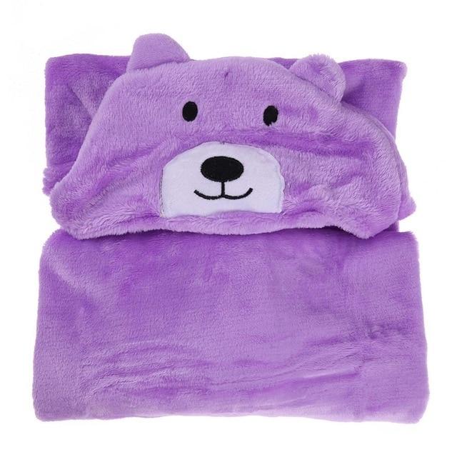 Newborn Baby Bathrobe Pajamas Cute Animal Cartoon Infants Kids Blanket Hooded Bathrobe Sleepers Toddler Comfortable Bath Towel