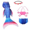 2019 New Girls Swimsuit Mermaid Tails for Swimming Princess Bikini Bathing Suit Set for 3-12Y(No Monofin)