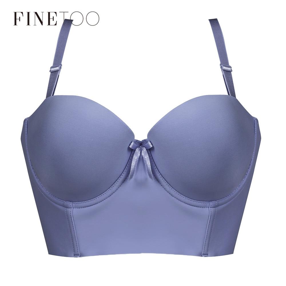 Sexy Bra for Women Push Up Lingerie Smooth 1/2 Cup Seamless Bra Adjustable Straps Bralette Female One-Piece Underwear 6 Colors