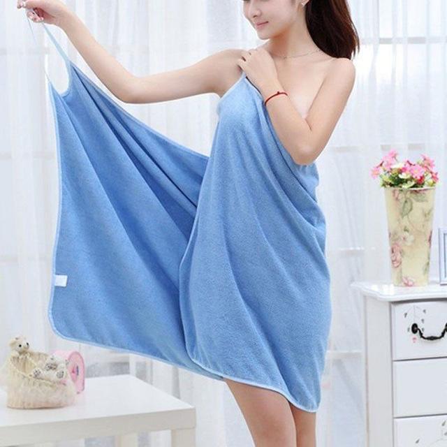 Fashion Women Bath Towel Wearable Fast Drying Magic Beach Spa Bathrobe Skirt Quick-Dry Bathing Shower Soft Towels