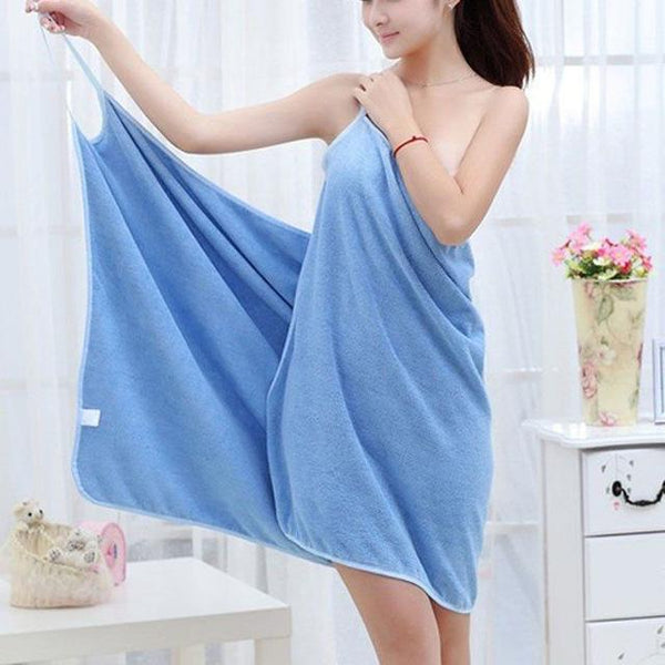 Fashion Women Bath Towel Wearable Fast Drying Magic Beach Spa Bathrobe Skirt Quick-Dry Bathing Shower Soft Towels