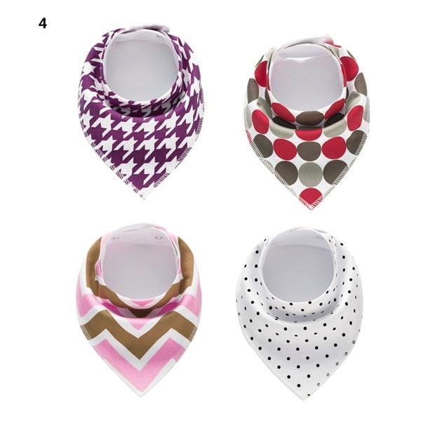 4 Pcs Dog Bandana Bib Scarf Many Patterns Cotton Soft Pet Dog Grooming Accessories Adjustable Dog Collar Bandana For Puppy Cat