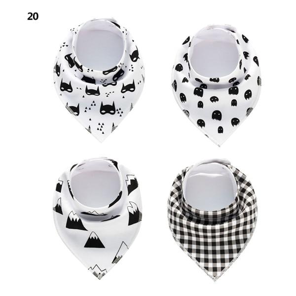 4 Pcs Dog Bandana Bib Scarf Many Patterns Cotton Soft Pet Dog Grooming Accessories Adjustable Dog Collar Bandana For Puppy Cat