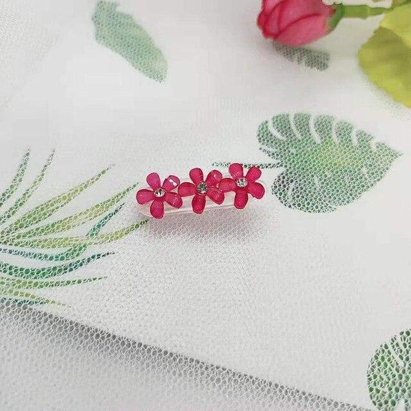 Fresh and sweet flowers hair clip pet dog headdress dog hair accessory