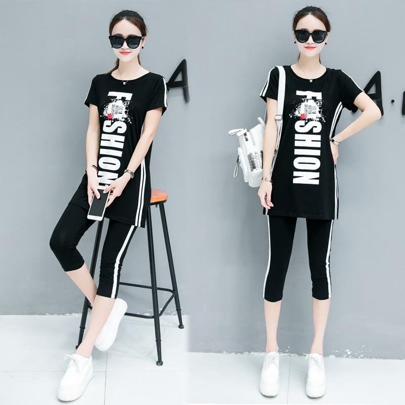 YICIYA 2 Piece Set Tracksuit for Women Outfit Tracksuit Sportswear Striped Co-ord Set Plus Size Big 4xl 5xl 2019 Summer Clothing