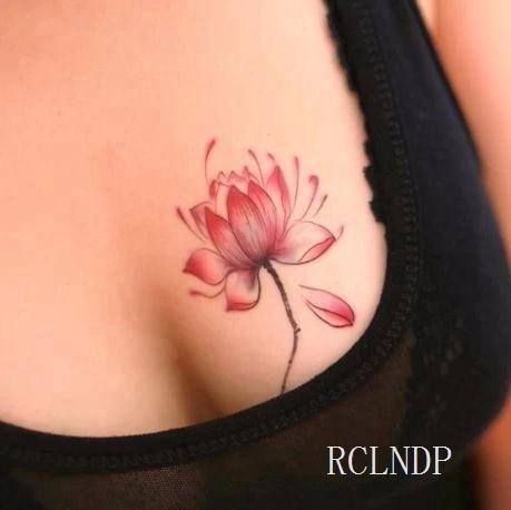 Waterproof Temporary Tattoo Stickers Beautiful Flower Rose fake Tatto Flash Tatoo Tatouage Hand Back Foot Arm for Girl Women Men
