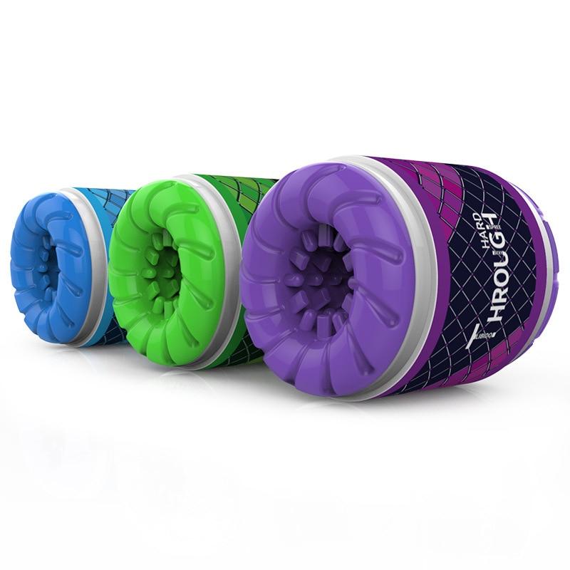 Male Mastrubator Portable Hands Free Vagina Masturbation Cup Silicone Pussy Deep Throat Sex Toys for Man Artificial Sex products