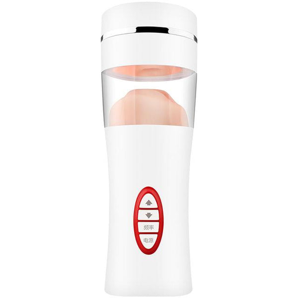Realistic Oral Deep Throat Aircraft Cup Male Masturbator Intelligent Pronunciation Heating Shock Masturbation Adult Oral Sex Toy