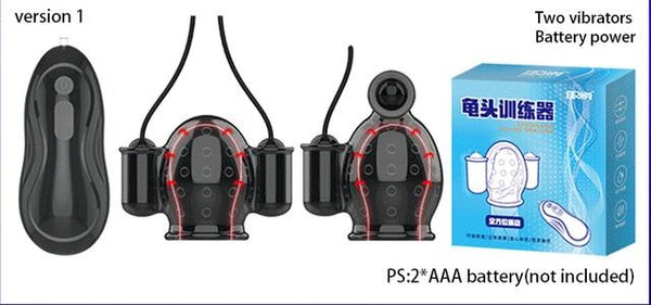 Male Masturbator Glans Caps Vibrators Delay Lasting Trainer Penis Massager Adult Sex Toys For Men Toy Products Ghost Exerciser