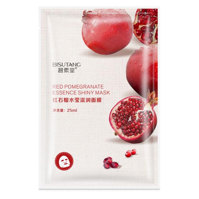 Eight-in-One Facial Mask Rice & Bamboo & Green Tea & Pomegranate & Honey & Rose & Orange & Aloe Vera Sheet Face Mask Skin Care
