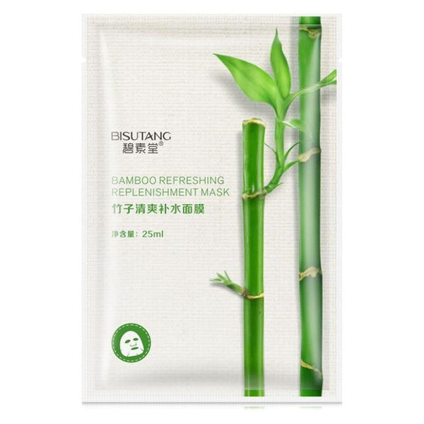 Eight-in-One Facial Mask Rice & Bamboo & Green Tea & Pomegranate & Honey & Rose & Orange & Aloe Vera Sheet Face Mask Skin Care