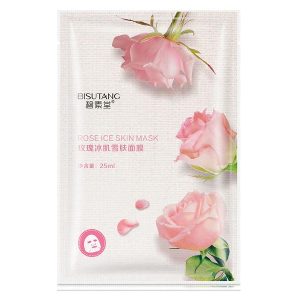 Eight-in-One Facial Mask Rice & Bamboo & Green Tea & Pomegranate & Honey & Rose & Orange & Aloe Vera Sheet Face Mask Skin Care