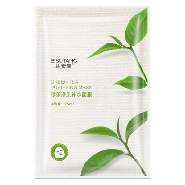 Eight-in-One Facial Mask Rice & Bamboo & Green Tea & Pomegranate & Honey & Rose & Orange & Aloe Vera Sheet Face Mask Skin Care