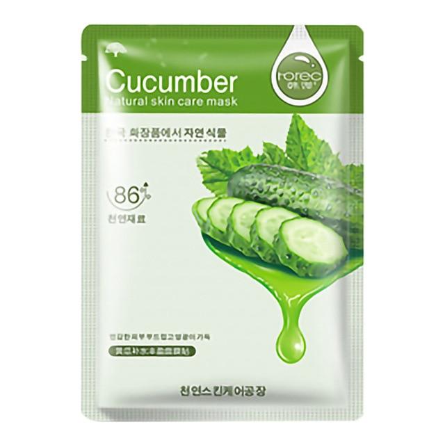 Eight-in-One Facial Mask Rice & Bamboo & Green Tea & Pomegranate & Honey & Rose & Orange & Aloe Vera Sheet Face Mask Skin Care