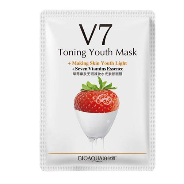 1PC Fruit Facial Mask Supply Moisturizing Oil Control Mask Apple & Strawberry & Kiwi & Orange Fruit Sheet Mask Skin Care