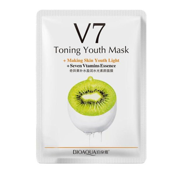 1PC Fruit Facial Mask Supply Moisturizing Oil Control Mask Apple & Strawberry & Kiwi & Orange Fruit Sheet Mask Skin Care