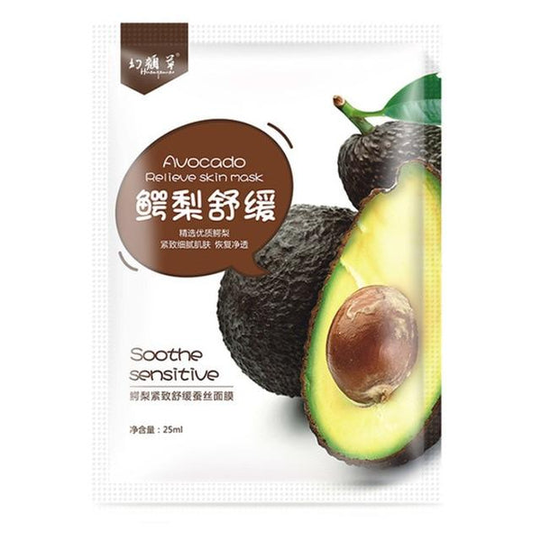 1PC Fruit Facial Mask Supply Moisturizing Oil Control Mask Apple & Strawberry & Kiwi & Orange Fruit Sheet Mask Skin Care