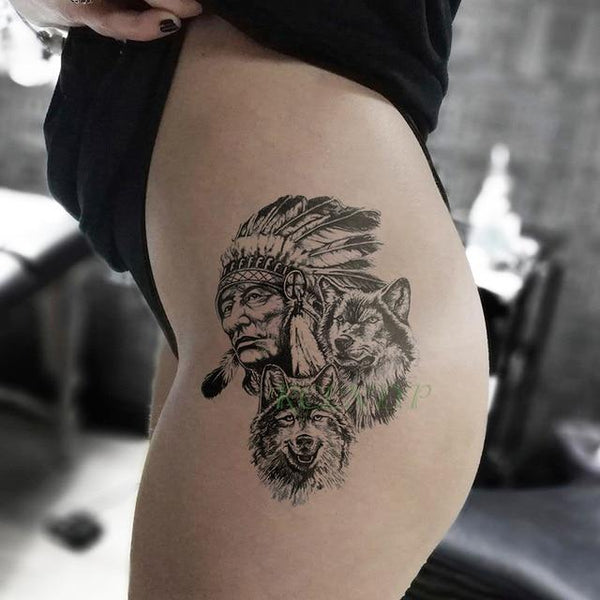 Waterproof Temporary Tattoo Sticker cool eagle wing man Fake Tatto Flash Tatoo Back leg Abdomen Arm tatouage for Girl Women Men