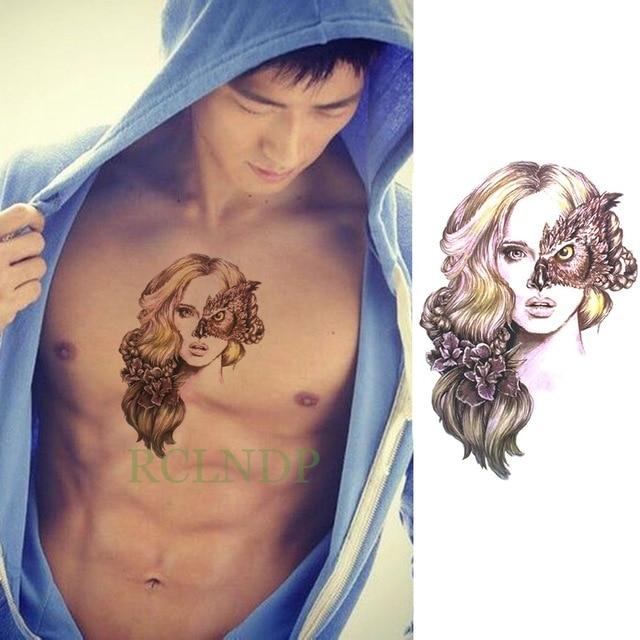 Waterproof Temporary Tattoo Sticker cool eagle wing man Fake Tatto Flash Tatoo Back leg Abdomen Arm tatouage for Girl Women Men