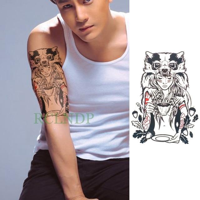 Waterproof Temporary Tattoo Sticker cool eagle wing man Fake Tatto Flash Tatoo Back leg Abdomen Arm tatouage for Girl Women Men