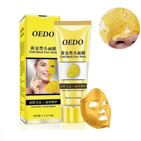 OEDO Gold Remove Blackhead Mask Shrink Pore Improve Rough Skin Acne Shills Blackhead Remover Mask Facial Moisturizing Cream