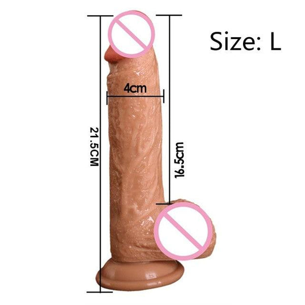 7/8 Inch Strapon Phallus Huge Large Realistic Dildos Thick Silicone Penis With Suction Cup for Women G Spot Stimulate Sex Toy