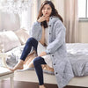 2019 New Super Thick Warm Bathrobes For Men Women Flannel + Cotton Winter Robe Couple Home Hooded Out Wear Long Bath Robes