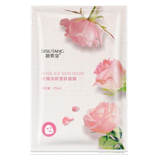 Plant Facial Sheet Mask Deep Moisturizing Oil Control Hydrating Mask Whitening Anti-Aging Wrapped Face Skin Care Tool