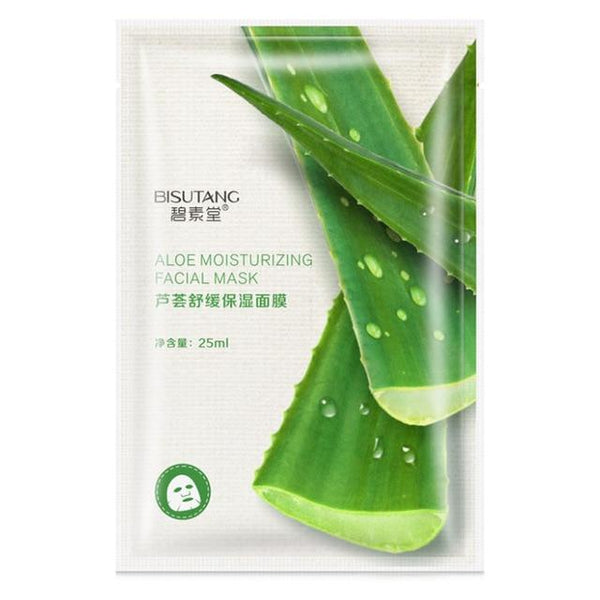 Plant Facial Sheet Mask Deep Moisturizing Oil Control Hydrating Mask Whitening Anti-Aging Wrapped Face Skin Care Tool